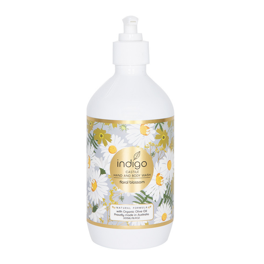 Our beautifully presented Organic Olive Oil Hand & Body Wash in Floral Blossom 500ml is made in Australia with certified organic olive oil. Olive oil is rich in antioxidants & vitamins A, E, K & F.| Bliss Gifts & Homewares | Unit 8, 259 Princes Hwy Ulladulla | South Coast NSW | Online Retail Gift & Homeware Shopping | 0427795959, 44541523