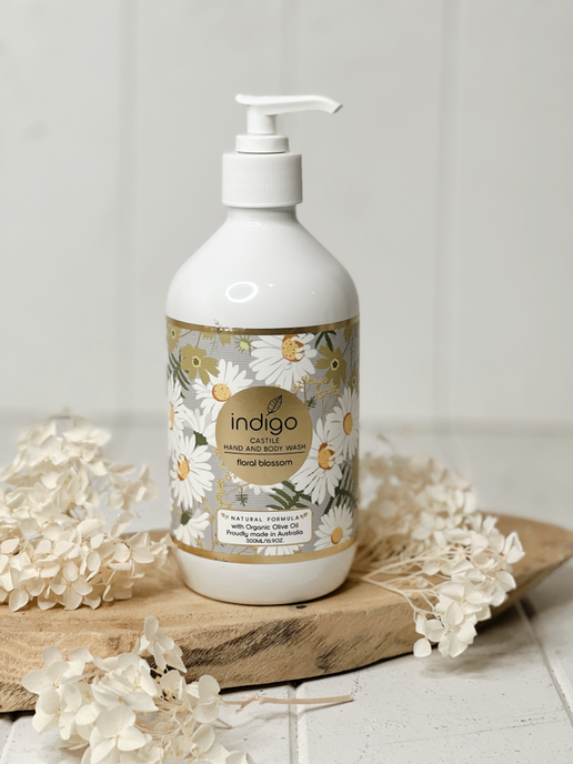 Organic Olive Oil Hand and Body Wash in Floral Blossom