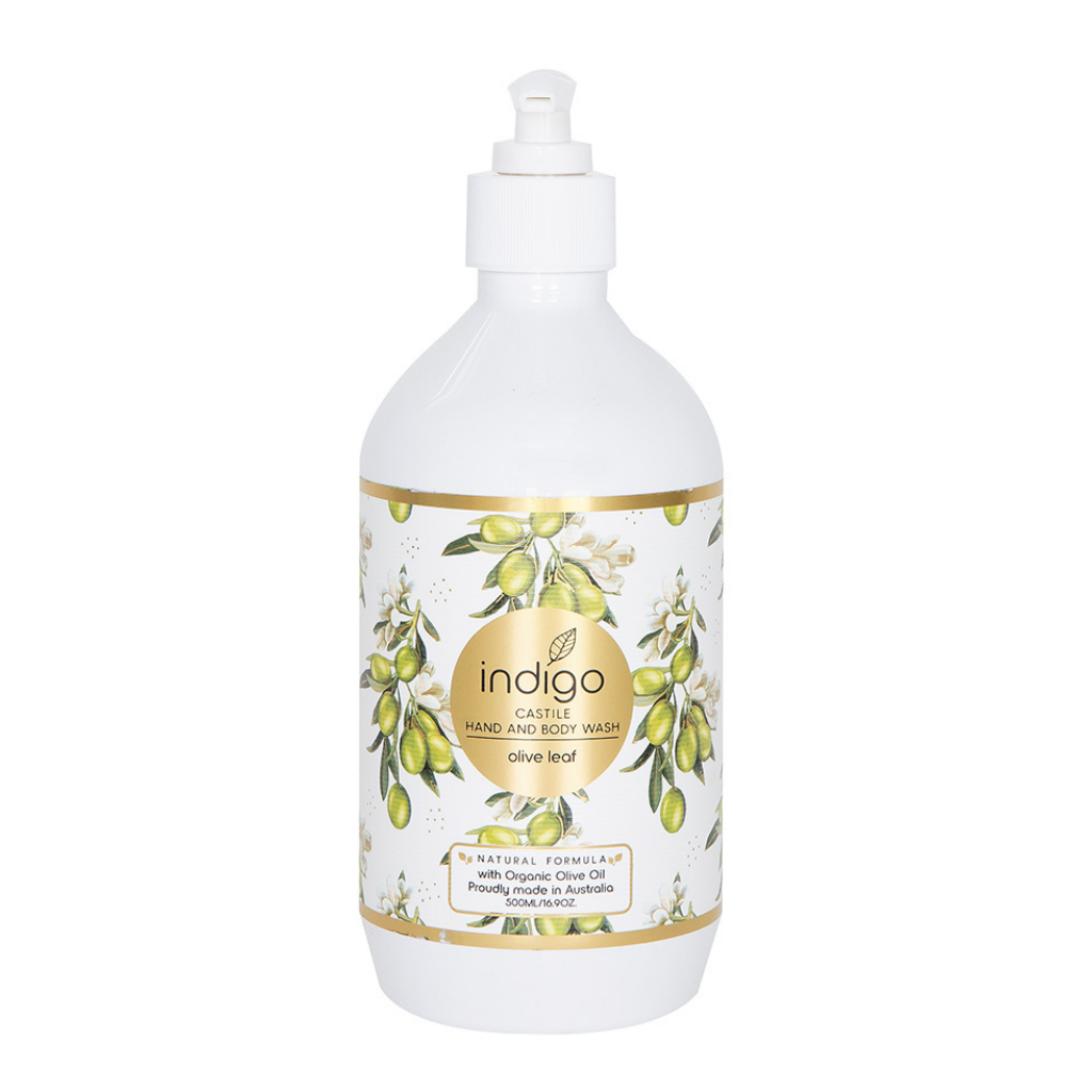 Our beautifully presented Organic Olive Oil Hand &amp; Body Wash in Olive Leaf 500ml is made in Australia with certified organic olive oil. Olive oil is rich in antioxidants &amp; vitamins A, E, K &amp; F.| Bliss Gifts &amp; Homewares | Unit 8, 259 Princes Hwy Ulladulla | South Coast NSW | Online Retail Gift &amp; Homeware Shopping | 0427795959, 44541523