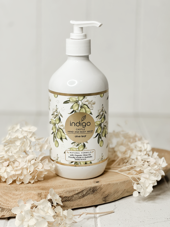 Our beautifully presented Organic Olive Oil Hand &amp; Body Wash in Olive Leaf 500ml is made in Australia with certified organic olive oil. Olive oil is rich in antioxidants &amp; vitamins A, E, K &amp; F.| Bliss Gifts &amp; Homewares | Unit 8, 259 Princes Hwy Ulladulla | South Coast NSW | Online Retail Gift &amp; Homeware Shopping | 0427795959, 44541523