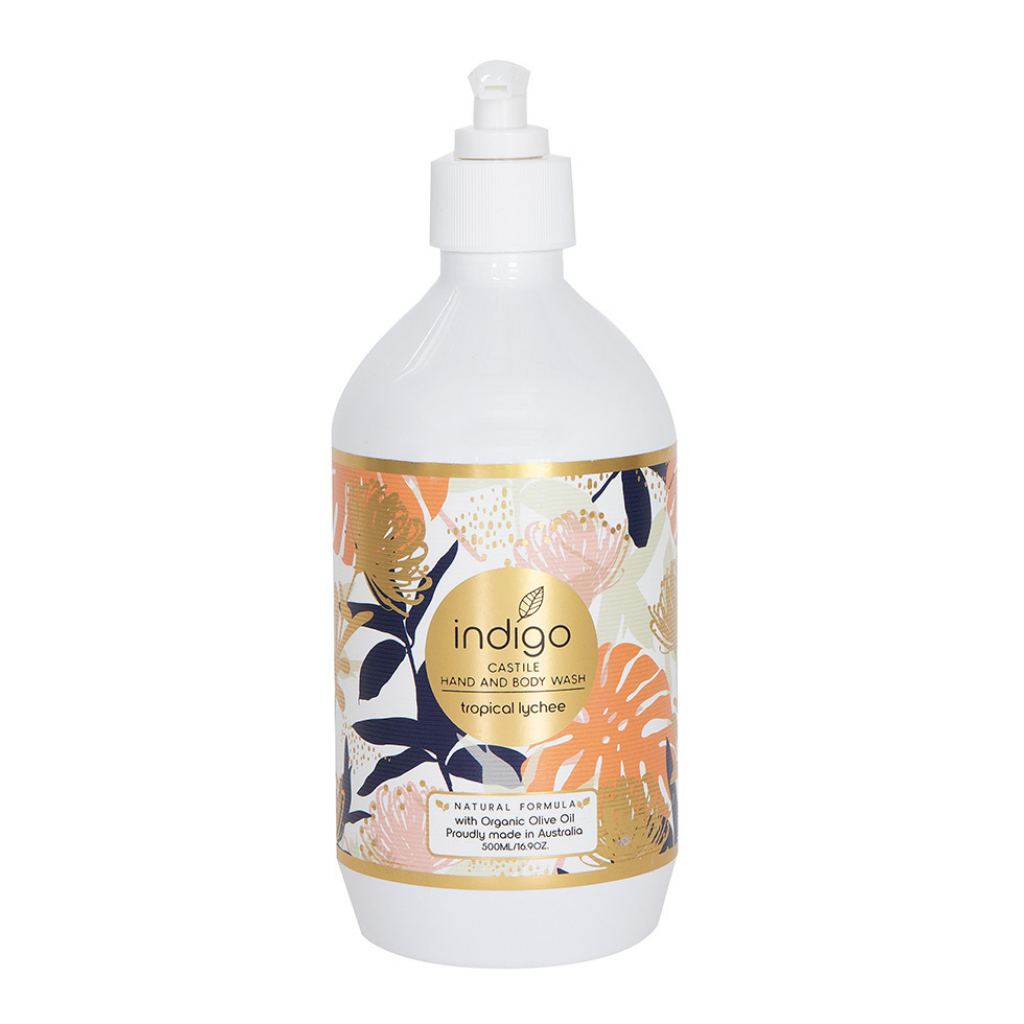 Our beautifully presented Organic Olive Oil Hand &amp; Body Wash in Tropical Lychee 500ml is made in Australia with certified organic olive oil. Olive oil is rich in antioxidants &amp; vitamins A, E, K &amp; F.| Bliss Gifts &amp; Homewares | Unit 8, 259 Princes Hwy Ulladulla | South Coast NSW | Online Retail Gift &amp; Homeware Shopping | 0427795959, 44541523