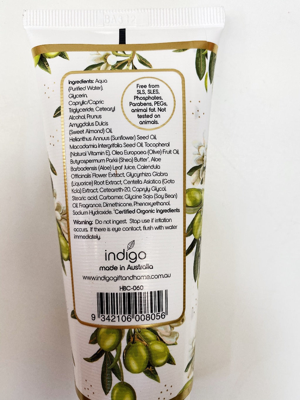 Our beautiful Indigo hand and body cream is made in Australia with certified organic Shea butter. This all natural formulation is sure to leave the skin feelings smooth and nourished. It is free from SLS, SLES, PEGs, animal fat and phosphates, and is not tested on animals. 100ml. Proudly made in Australia.| Bliss Gifts &amp; Homewares | Unit 8, 259 Princes Hwy Ulladulla | South Coast NSW | Online Retail Gift &amp; Homeware Shopping | 0427795959, 44541523