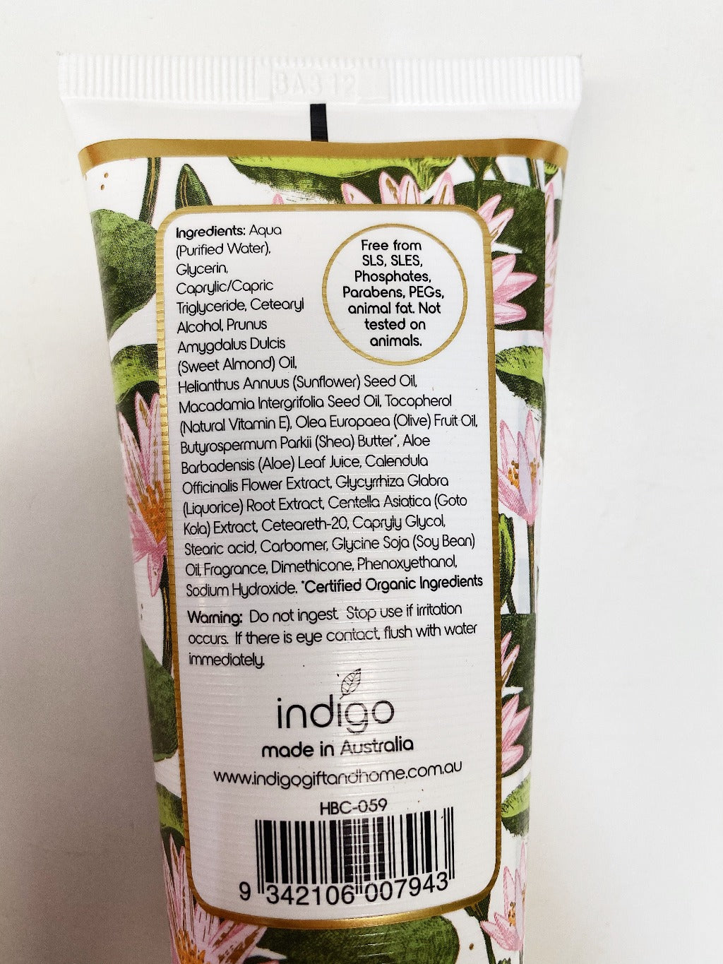Our beautiful Indigo hand and body cream is made in Australia with certified organic Shea butter. This all natural formulation is sure to leave the skin feelings smooth and nourished. It is free from SLS, SLES, PEGs, animal fat and phosphates, and is not tested on animals. 100ml. Proudly made in Australia.| Bliss Gifts &amp; Homewares | Unit 8, 259 Princes Hwy Ulladulla | South Coast NSW | Online Retail Gift &amp; Homeware Shopping | 0427795959, 44541523