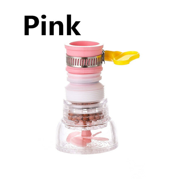 Kitchen Sink Rotatable Filter Sprayer Head Anti Splash Tap Booster Shower Rotatable Drainer Extensible Filter Durable Faucet