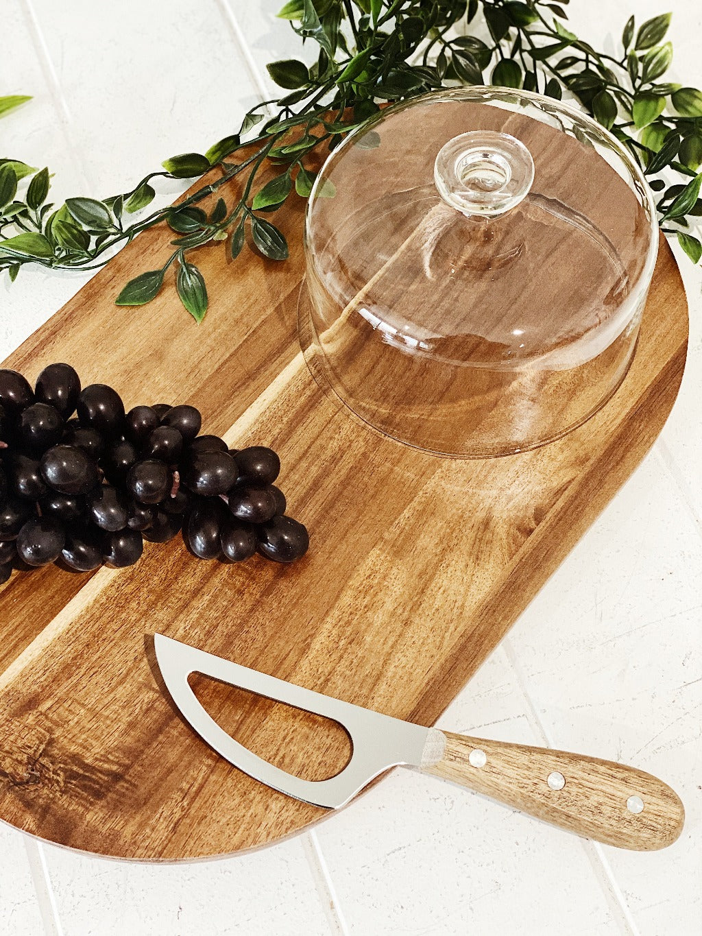Our Provedore oval serving board comes complete with a glass dome that will keep any uninvited guests off the cheese! The entertainer&#39;s dream our Provedore collection aims to elevate simple moments into pure indulgent luxury. Made from acacia wood.| Bliss Gifts &amp; Homewares | Unit 8, 259 Princes Hwy Ulladulla | South Coast NSW | Online Retail Gift &amp; Homeware Shopping | 0427795959, 44541523