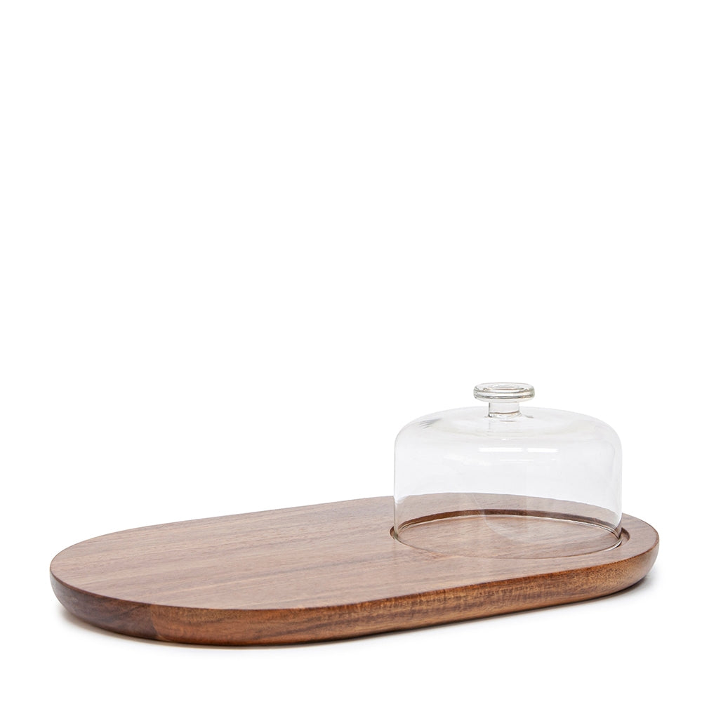 Our Provedore oval serving board comes complete with a glass dome that will keep any uninvited guests off the cheese! The entertainer&#39;s dream our Provedore collection aims to elevate simple moments into pure indulgent luxury. Made from acacia wood.| Bliss Gifts &amp; Homewares | Unit 8, 259 Princes Hwy Ulladulla | South Coast NSW | Online Retail Gift &amp; Homeware Shopping | 0427795959, 44541523