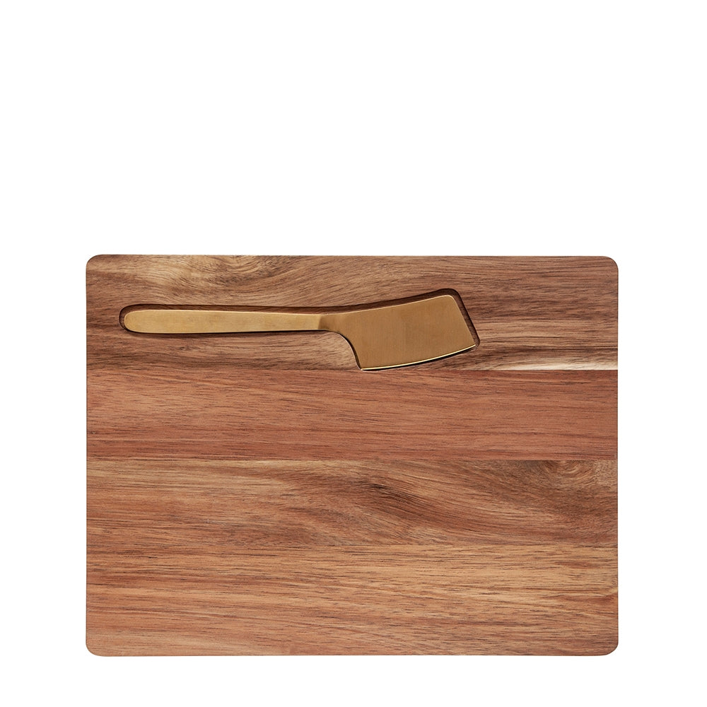 Elevate that sneaky after-work cheese and bickies with our Provedore serving board with cheese knife. Made from classic Acacia wood and complete with a gold cheese knife, our Provedore oval serving board makes any spread feel just a little bit more indulgent.| Bliss Gifts &amp; Homewares | Unit 8, 259 Princes Hwy Ulladulla | South Coast NSW | Online Retail Gift &amp; Homeware Shopping | 0427795959, 44541523