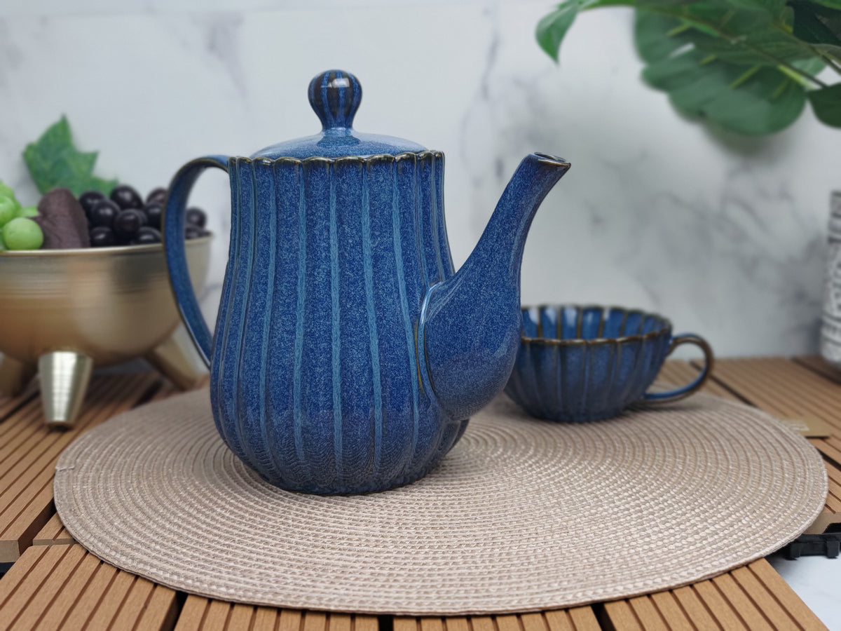 Blu Tea pot Set