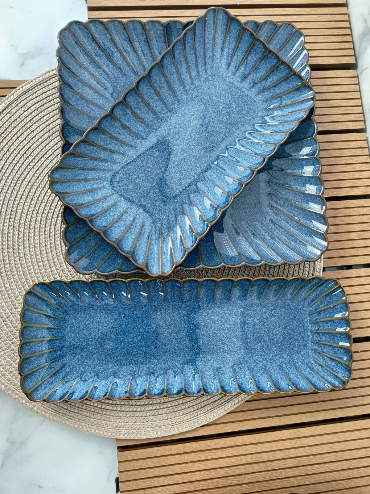 Blu Rectangular Platter 31cm