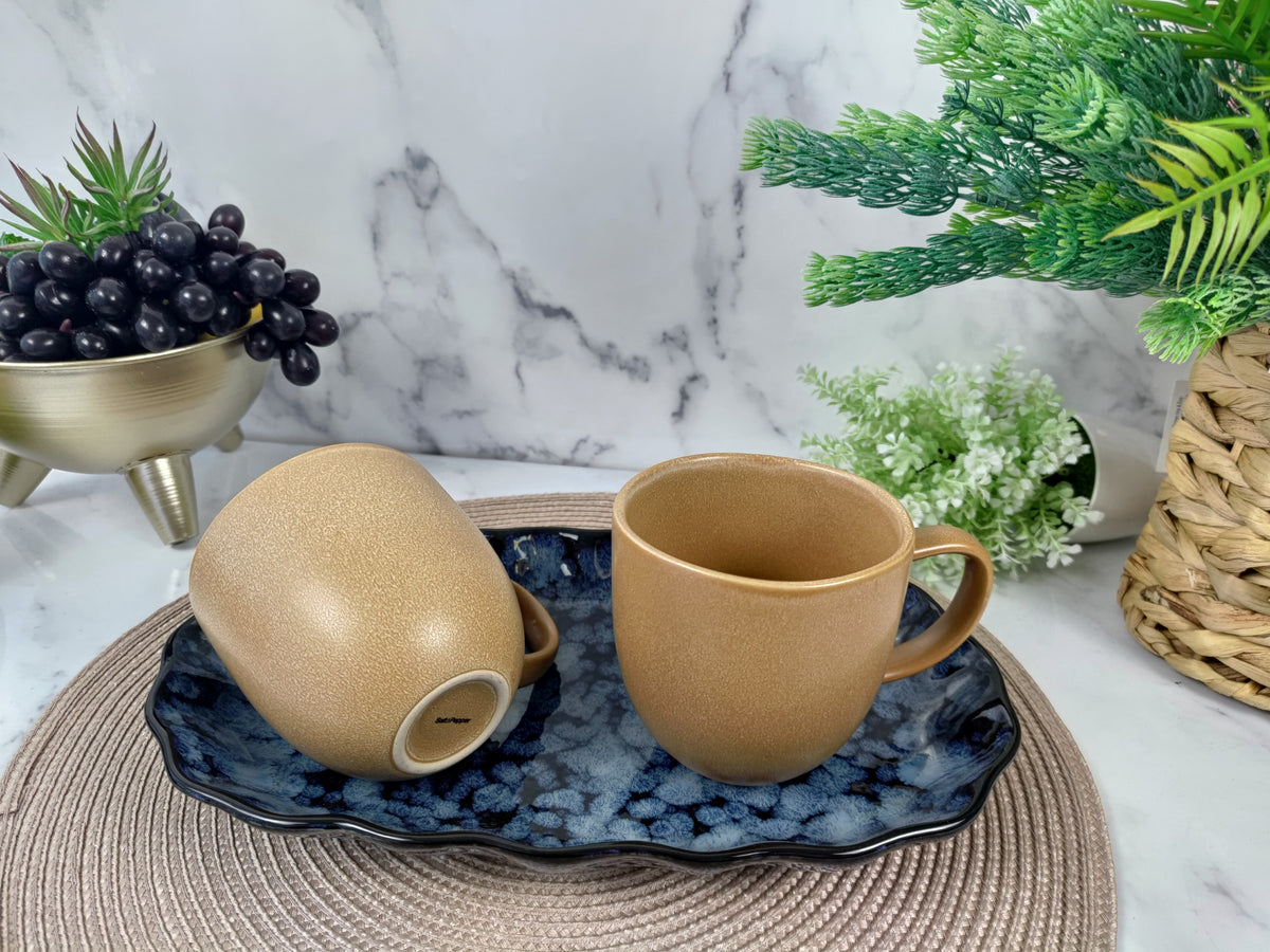 Arch Mug Set of 4 - Sand Beige/Natural