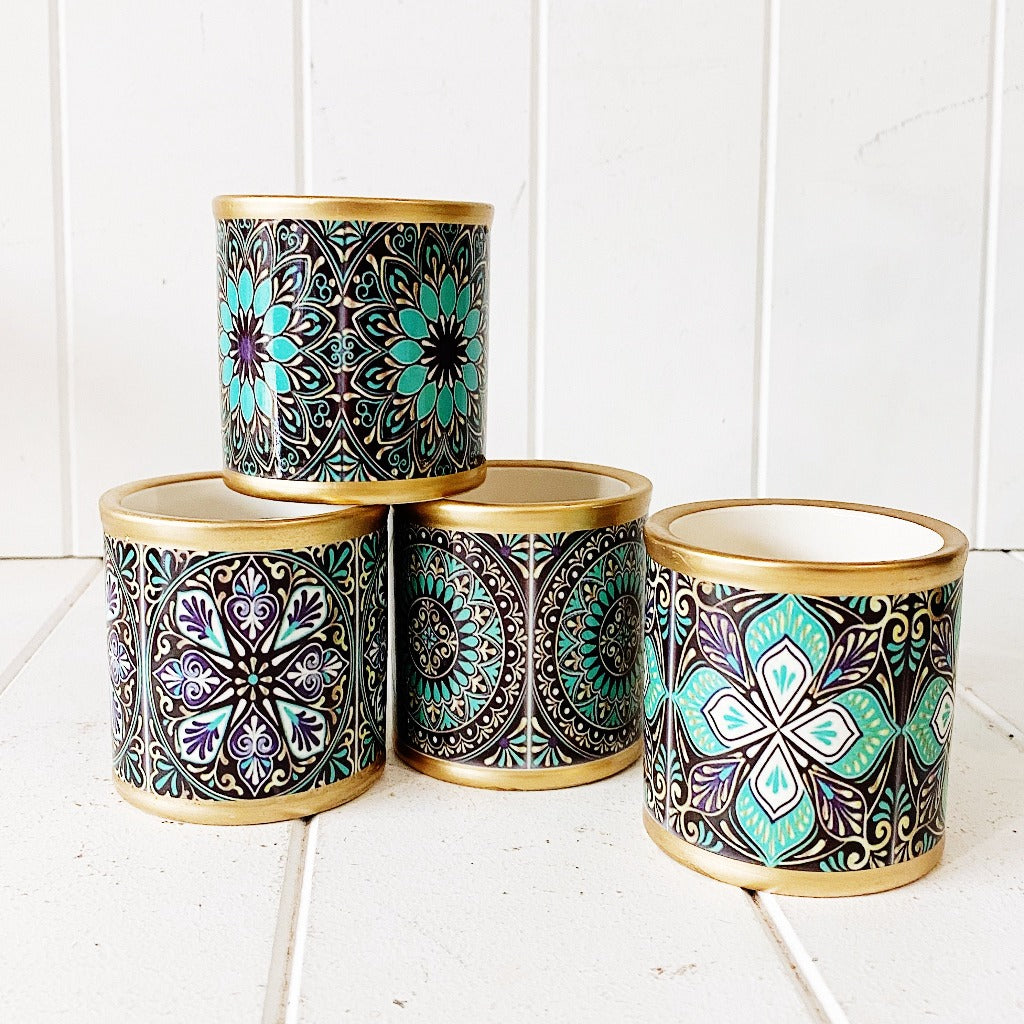 Small Persian Round Pot | Decorative Planter