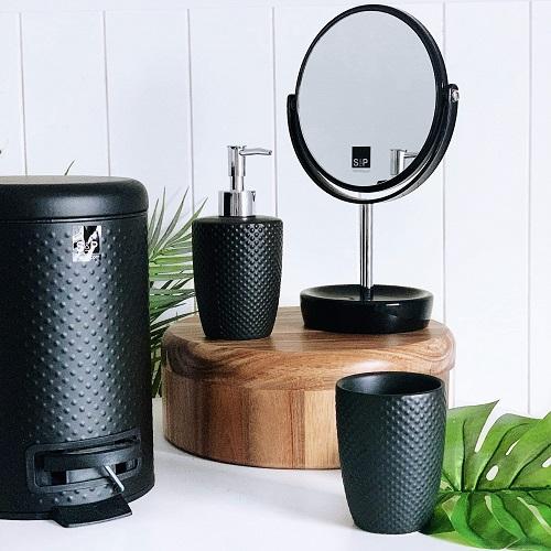 A must have for every bathroom, this 3 litre black bin in metal comes with an easy to use pedal and includes a removable inner bucket. highly durable metal. Matches the Spot toilet Brush &amp; Roll Holder Set.| Bliss Gifts &amp; Homewares | Unit 8, 259 Princes Hwy Ulladulla | South Coast NSW | Online Retail Gift &amp; Homeware Shopping | 0427795959, 44541523