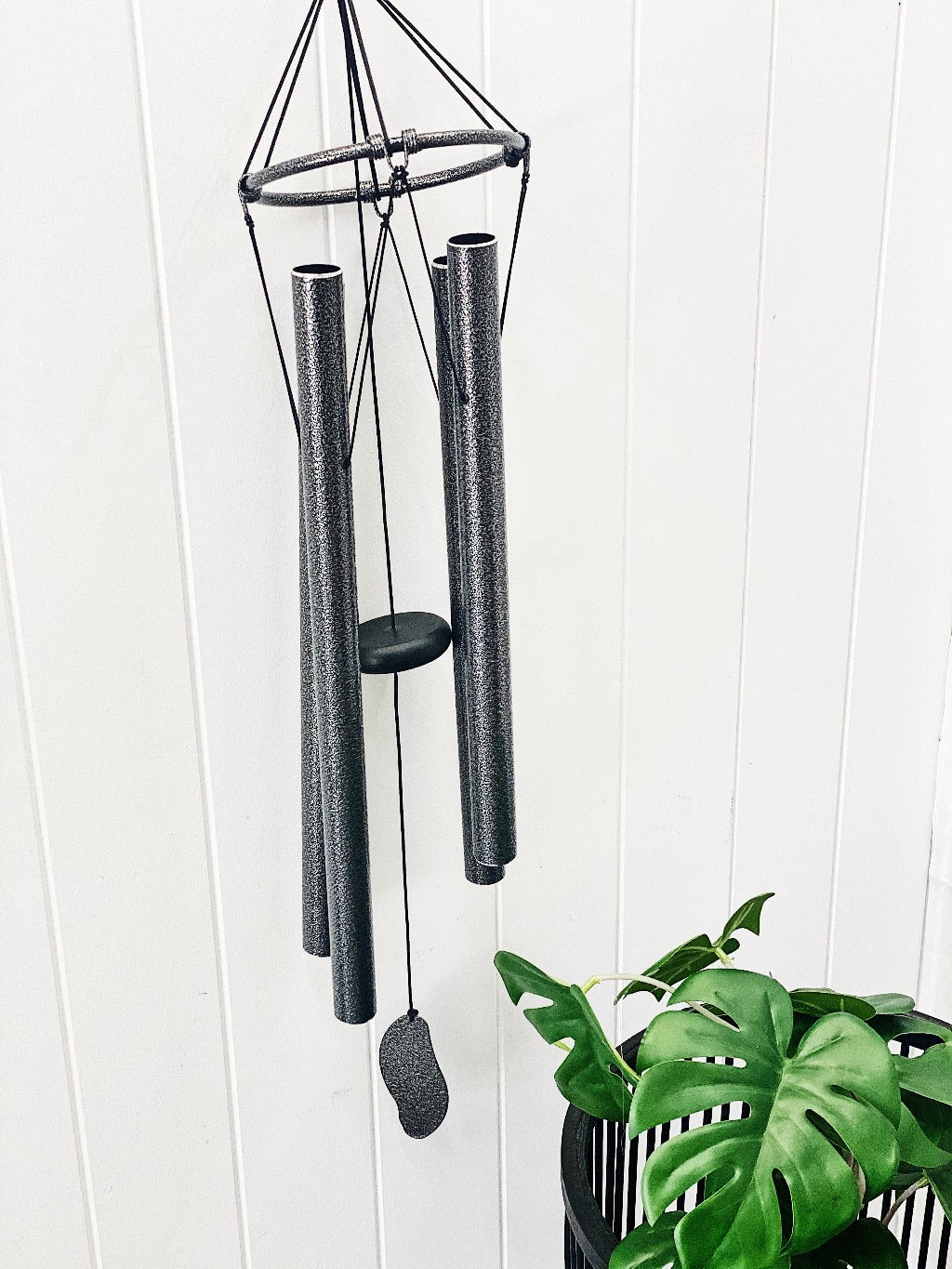 Our bold and beautiful Silver Classic Tuned Wind Chime with Natures Melody features 4 large tubes in all different sizes to give different sounds to your outdoor space.| Bliss Gifts &amp; Homewares | Unit 8, 259 Princes Hwy Ulladulla | South Coast NSW | Online Retail Gift &amp; Homeware Shopping | 0427795959, 44541523