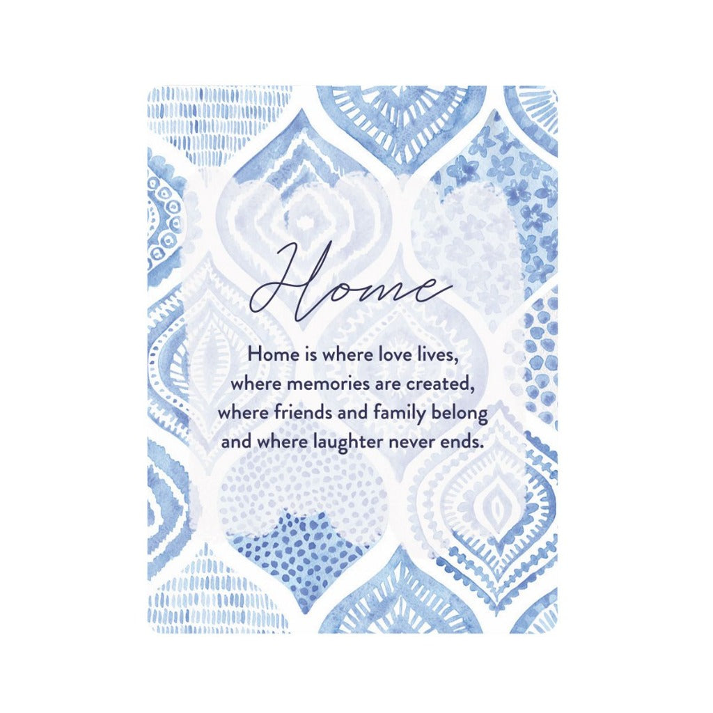 Our Sophisticated Hamptons &#39;Home&#39; Ceramic Magnet from the Sophisticated Hamptons Homewares Range features a variety of coastal and nature-inspired pieces. Size: 6 x 0.5 x 8cm. Ceramic magnet with verse. Fun gift idea.| Bliss Gifts &amp; Homewares | Unit 8, 259 Princes Hwy Ulladulla | South Coast NSW | Online Retail Gift &amp; Homeware Shopping | 0427795959, 44541523