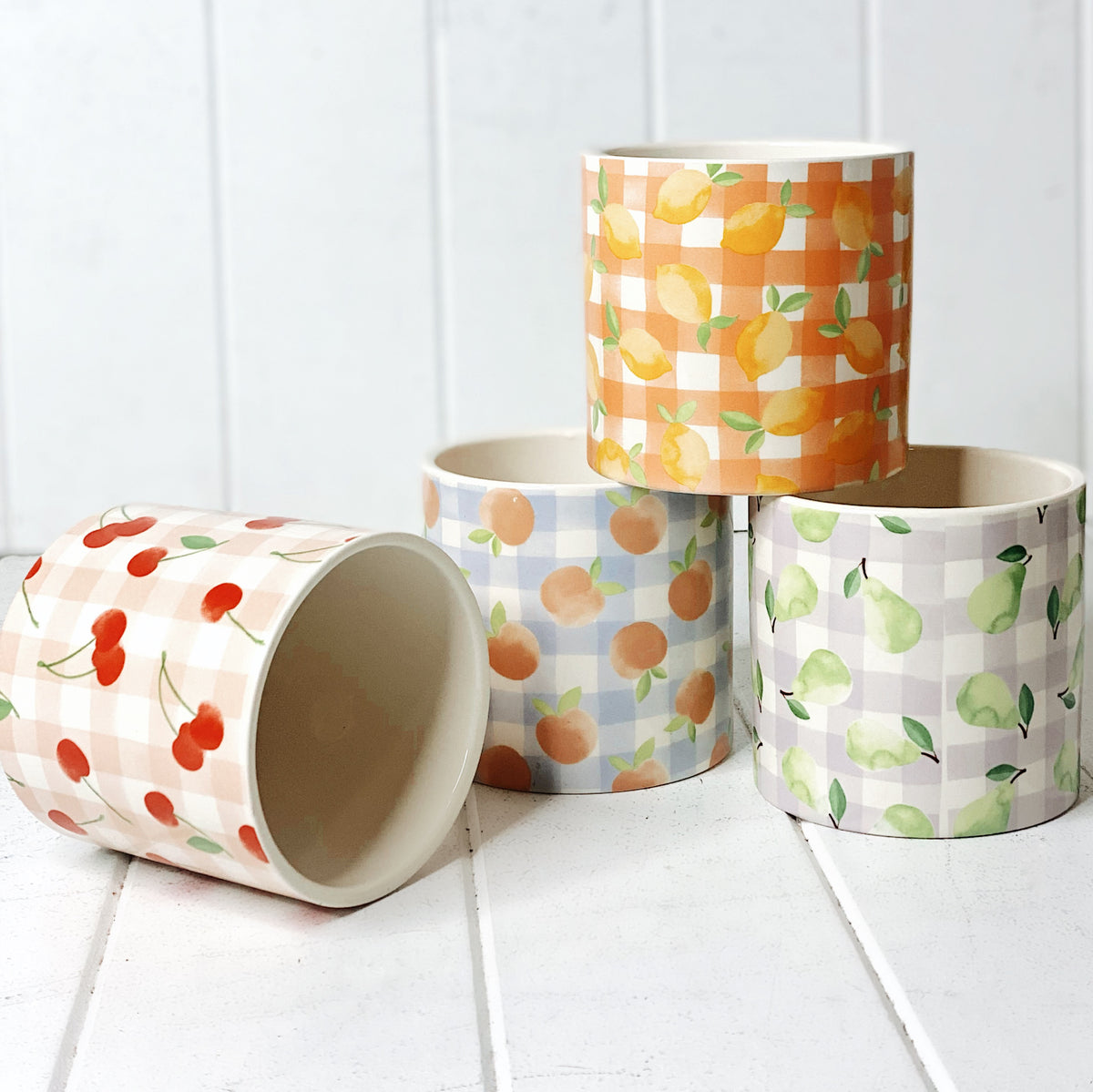 Tutti Frutti Ceramic Pot | 10x10cm | Colourful Planter