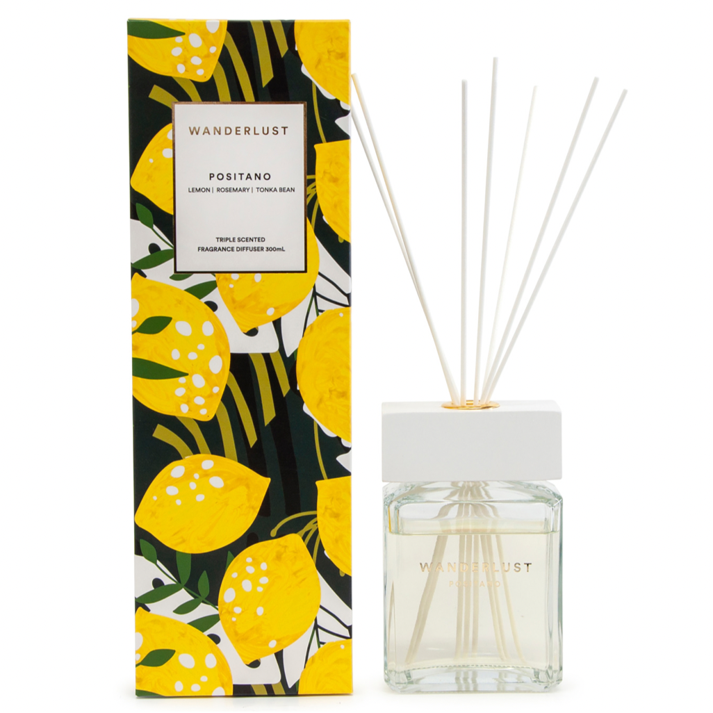 Salt &amp; Pepper Wanderlust Diffuser - Positano