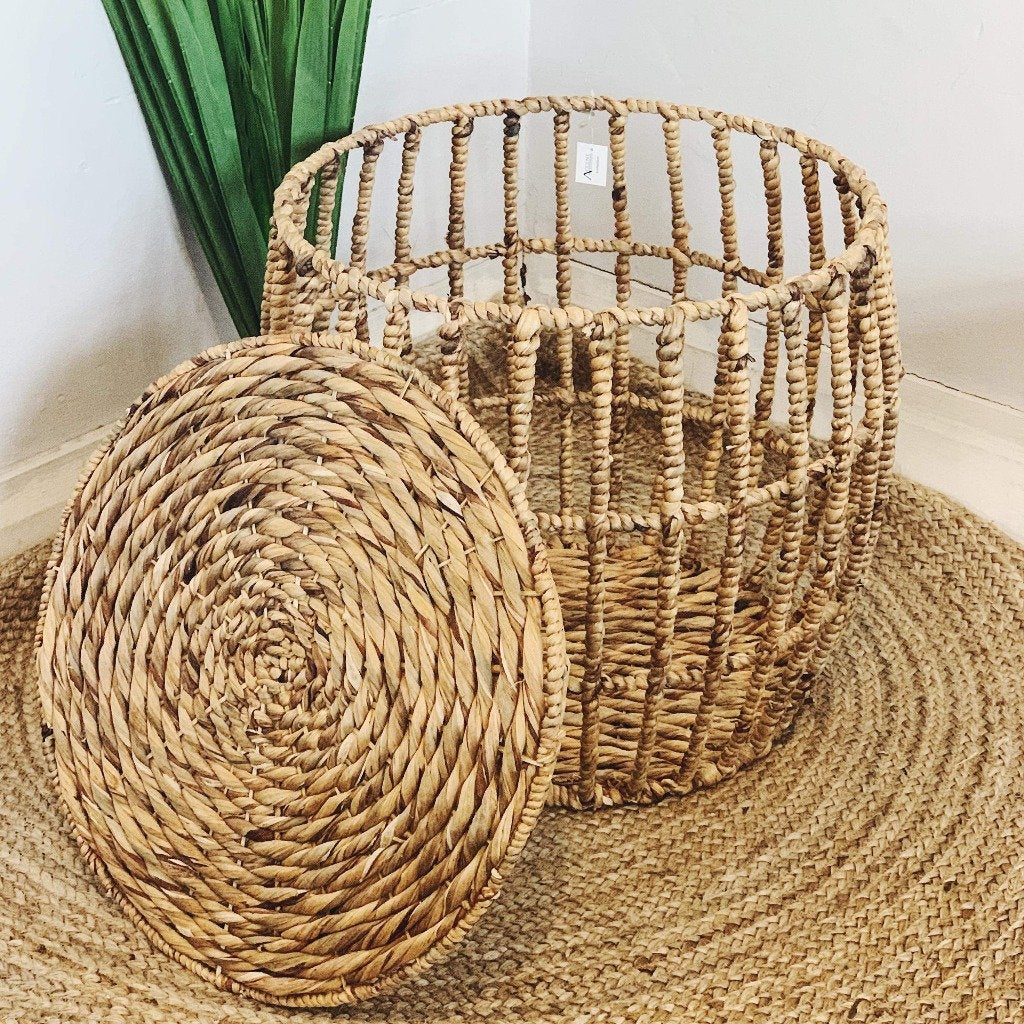 Complete your boho or costal decor with our beautiful Water Hyacinth Storage Tables which are perfect for adding a natural touch into your home or office. These natural hand woven storage tables are a practical piece available in three sizes.| Bliss Gifts &amp; Homewares | Unit 8, 259 Princes Hwy Ulladulla | South Coast NSW | Online Retail Gift &amp; Homeware Shopping | 0427795959, 44541523