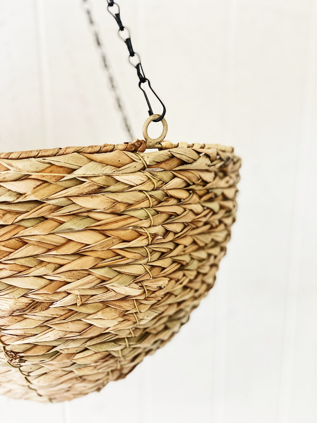 Create a statement in your home with our Water Hyacinth Woven Hanging Basket. Perfect for creating a natural coastal outdoor garden. Perfect for water-wise gardening with a plastic inner liner so there is no water spillage.| Bliss Gifts &amp; Homewares | Unit 8, 259 Princes Hwy Ulladulla | South Coast NSW | Online Retail Gift &amp; Homeware Shopping | 0427795959, 44541523