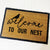 Our Welcome To Our Nest Door Mat is the perfect way to create a welcoming feel to your home before your guests even step foot inside with its beautiful design. Made from Natural coir fibres. PVC backing. Measures: 40x60x1.5cm.| Bliss Gifts & Homewares | Unit 8, 259 Princes Hwy Ulladulla | South Coast NSW | Online Retail Gift & Homeware Shopping | 0427795959, 44541523