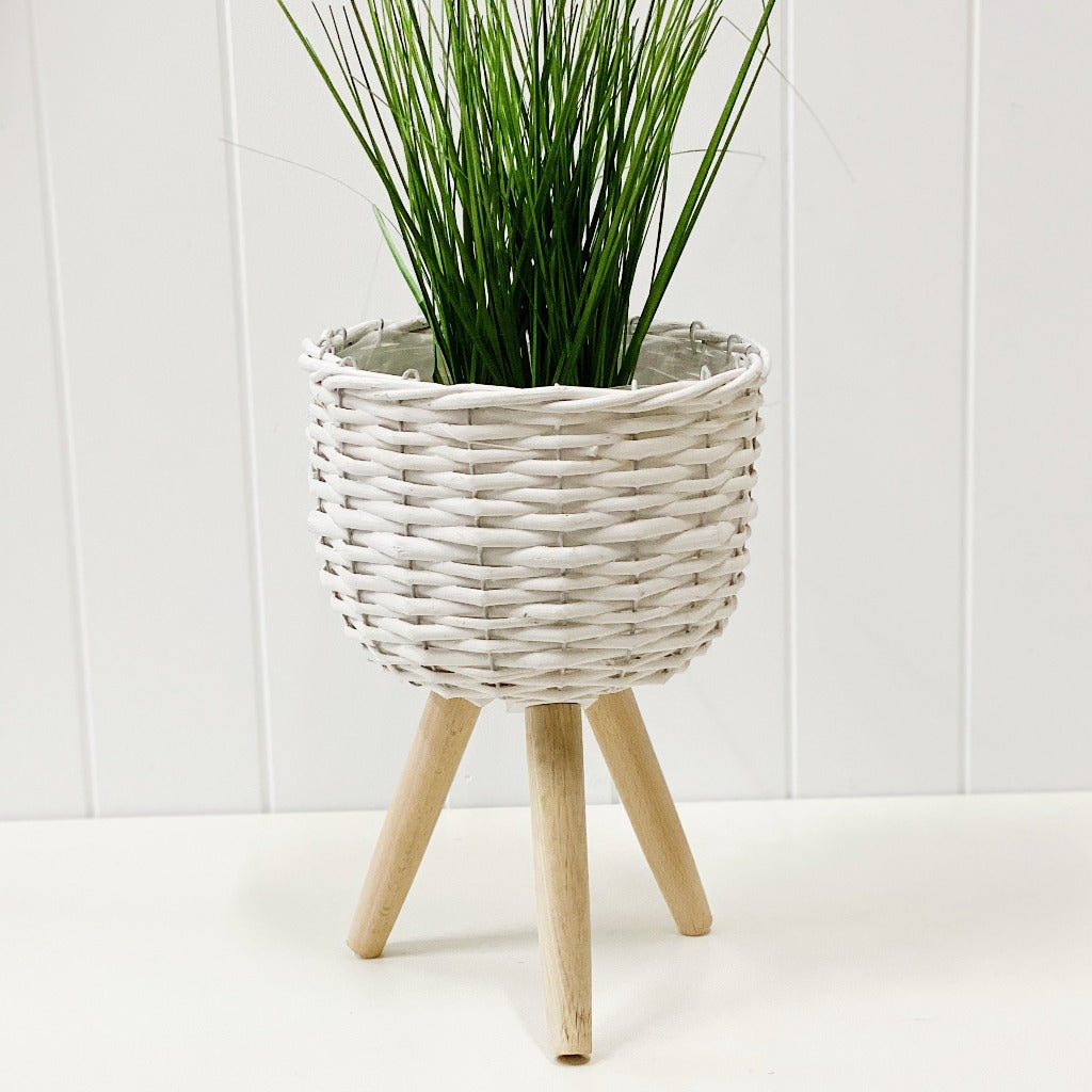 Elevate the look of your plant or floral display with our White Wicker pot Holder - Small. Indoor plants are on trend and our stylish Wicker planters are perfect for showing off your gorgeous greenery. Shop online. AfterPay available. Australia wide Shipping. | Bliss Gifts &amp; Homewares | Unit 8, 259 Princes Hwy Ulladulla | South Coast NSW | 0427795959, 44541523