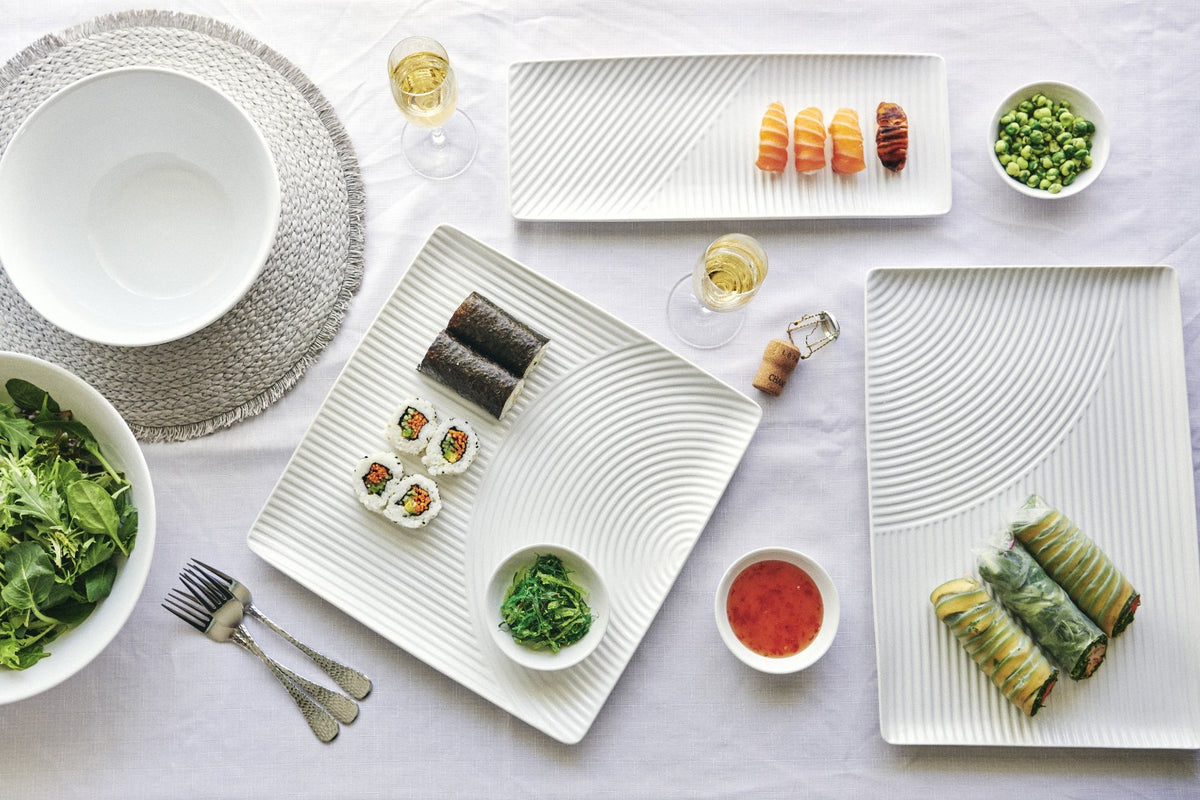 Ready to play host? Serve up a delicious platter of sushi and Vietnamese rolls (or maybe this weekend it&#39;s sausage rolls and tomato sauce?) on our Zen platter. Designed for sharing, our Zen stoneware serving platter is an all-rounder.| Bliss Gifts &amp; Homewares | Unit 8, 259 Princes Hwy Ulladulla | South Coast NSW | Online Retail Gift &amp; Homeware Shopping | 0427795959, 44541523