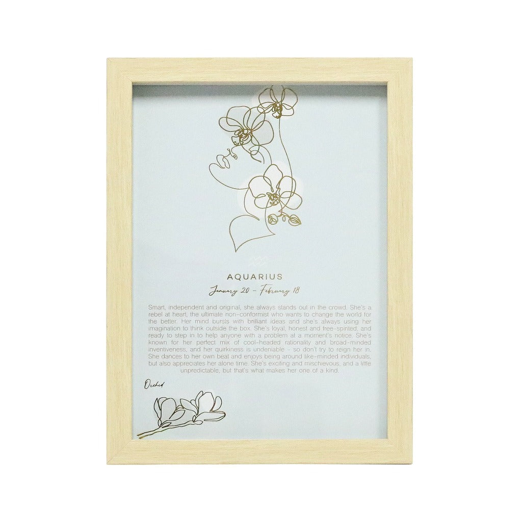 The Mystique Astrological Framed Prints feature whimsical and feminine illustrations combined with a pastel colour palette. The collection features 12x framed prints for each astrological star sign and gold foil detail for an elegant finished look.| Bliss Gifts & Homewares | Unit 8, 259 Princes Hwy Ulladulla | South Coast NSW | Online Retail Gift & Homeware Shopping | 0427795959, 44541523