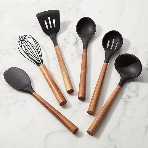 Bialetti St Clare Acacia Handle Silicone Ladle - Kitchen Utensils - black silicone head - heat resistant up to 500degrees - solid acacia handle |Bliss Gifts & Homewares - Unit 8, 259 Princes Hwy Ulladulla - Shop Online & In store - 0427795959, 44541523 - Australia wide shipping