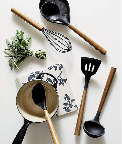 Bialetti St Clare Acacia Handle Silicone Ladle - Kitchen Utensils - black silicone head - heat resistant up to 500degrees - solid acacia handle |Bliss Gifts &amp; Homewares - Unit 8, 259 Princes Hwy Ulladulla - Shop Online &amp; In store - 0427795959, 44541523 - Australia wide shipping 