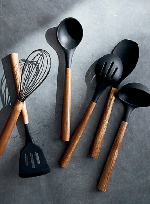 Bialetti St Clare Acacia Handle Silicone Ladle - Kitchen Utensils - black silicone head - heat resistant up to 500degrees - solid acacia handle |Bliss Gifts &amp; Homewares - Unit 8, 259 Princes Hwy Ulladulla - Shop Online &amp; In store - 0427795959, 44541523 - Australia wide shipping 