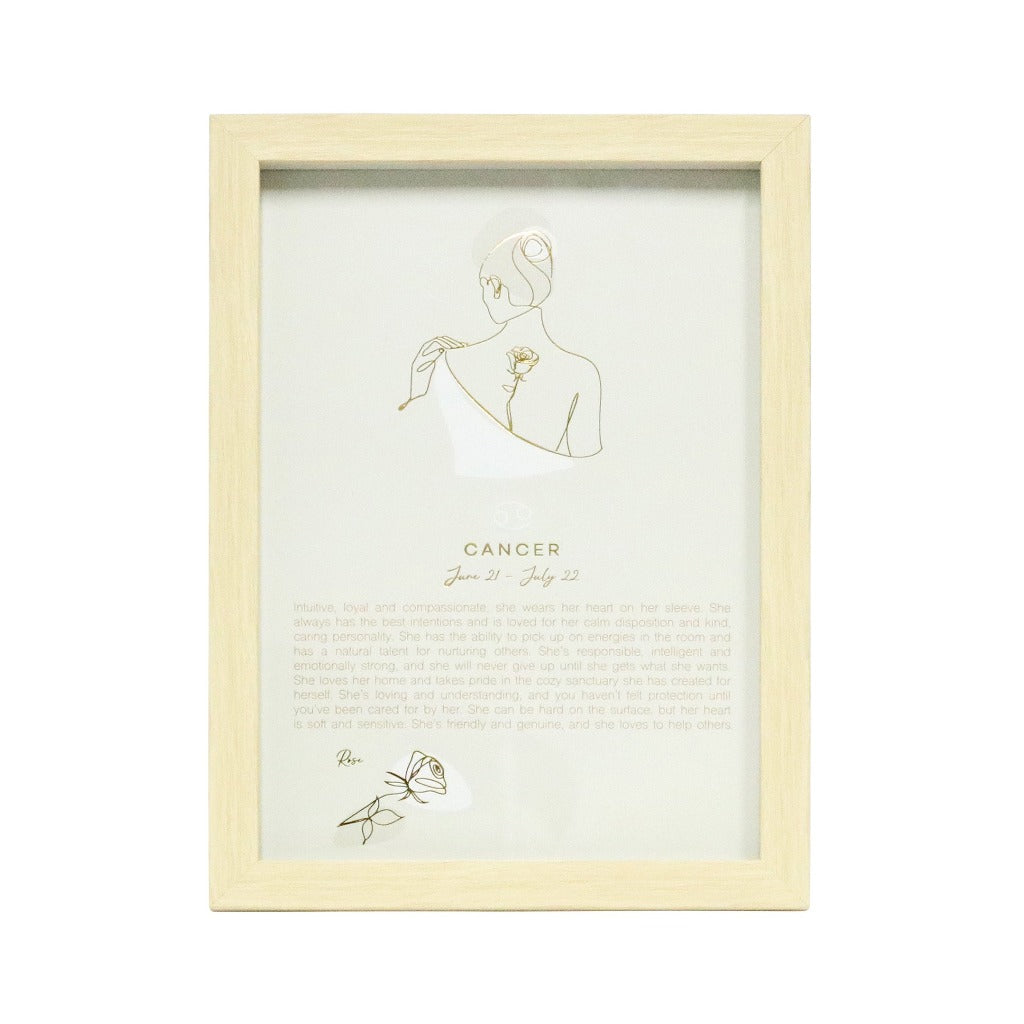 The Mystique Astrological Framed Prints feature whimsical and feminine illustrations combined with a pastel colour palette. The collection features 12x framed prints for each astrological star sign and gold foil detail for an elegant finished look.| Bliss Gifts & Homewares | Unit 8, 259 Princes Hwy Ulladulla | South Coast NSW | Online Retail Gift & Homeware Shopping | 0427795959, 44541523