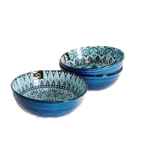 Bring the bright blue tones of the Mediterranean into your dining room with our Casablanca Dining collection - Rice Bowl. Beautiful pieces of serving ware that will have you entertaining for years to come. Shop online or instore. AfterPay available. Australia wide Shipping. | Bliss Gifts &amp; Homewares | Unit 8, 259 Princes Hwy Ulladulla | South Coast NSW | 0427795959, 44541523 