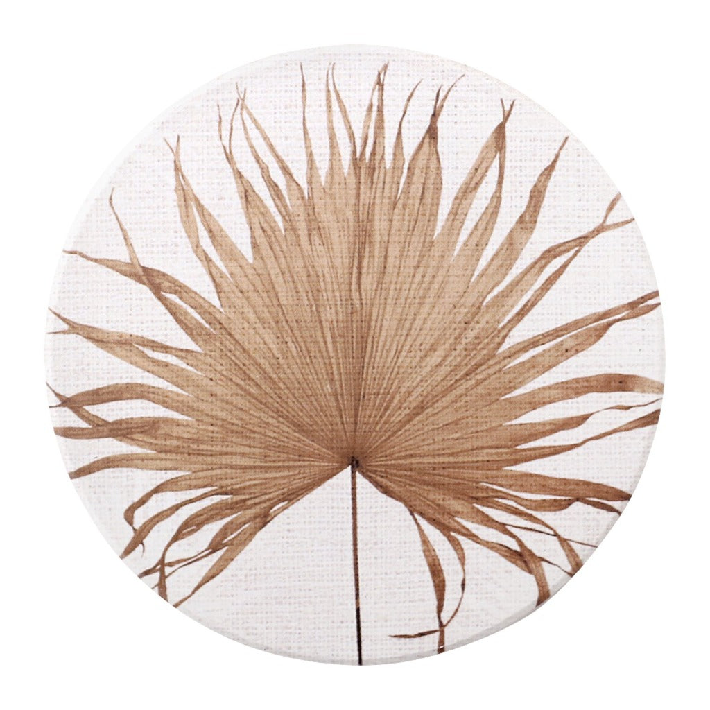 Our Byron Bliss Ceramic Coaster - Palm Frond is from the Byron Bliss Homewares Range which features rustic and natural pieces combined with cheerful patterns inspired by the carefree spirit of Byron Bay.| Bliss Gifts &amp; Homewares | Unit 8, 259 Princes Hwy Ulladulla | South Coast NSW | Online Retail Gift &amp; Homeware Shopping | 0427795959, 44541523