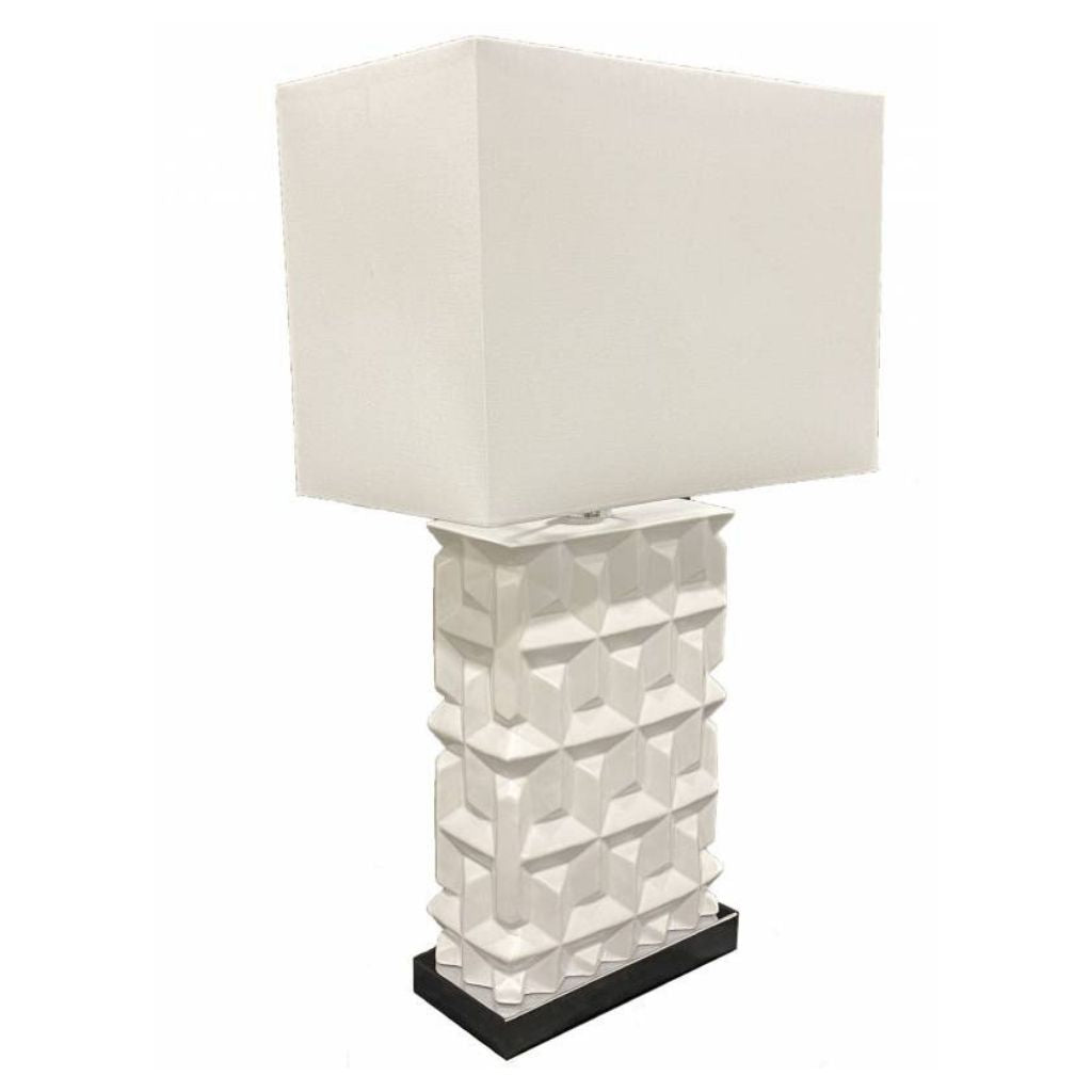 Our white Colada Table Lamp is the lighting you need to set the mood for reading, studying, or spending just a minute on the couch before you head to bed. With a white textured ceramic base, complimented by a fabric shade. 43x77cm.| Bliss Gifts & Homewares | Unit 8, 259 Princes Hwy Ulladulla | South Coast NSW | Online Retail Gift & Homeware Shopping | 0427795959, 44541523