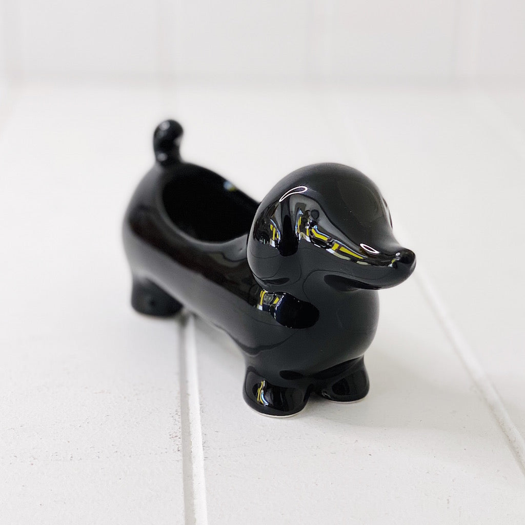 Liven up your home with our fun Dachshund Puppy Pot. Perfect for your favourite windowsill flower, or would make a fun and quirky way to store things. 16 x 5 x 8cm. BLISS Gifts &amp; Homewares - Online &amp; In-store. AfterPay now available | Bliss Gifts &amp; Homewares - Unit 8, 259 Princes Hwy Ulladulla - 0427795959, 44541523