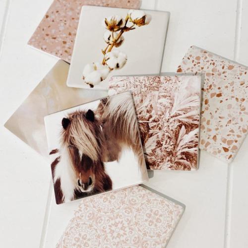 Our Dusk Cotton Ceramic Coaster features a soft, feminine colour palette inspired by Hygge designs. With touches of natural elements and splashes of gold, this sophisticated range will bring warmth and comfort to any home. 10.8 x 10.8 x 0.5cm Details: Printed ceramic coaster with cork backing. | Bliss Gifts &amp; Homewares | Unit 8, 259 Princes Hwy Ulladulla | South Coast NSW | Online Retail Gift &amp; Homeware Shopping | 0427795959, 44541523