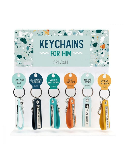Designed in bright pops of colour, featuring bold patterns and shades of humour with the playful cheekiness that your Dad will love, put a smile on his face this Father’s Day, Birthday or Christmas with a sentimental key chain! Engraved quote &quot;World&#39;s Best Father&quot;| Bliss Gifts &amp; Homewares | Unit 8, 259 Princes Hwy Ulladulla | South Coast NSW | Online Retail Gift &amp; Homeware Shopping | 0427795959, 44541523