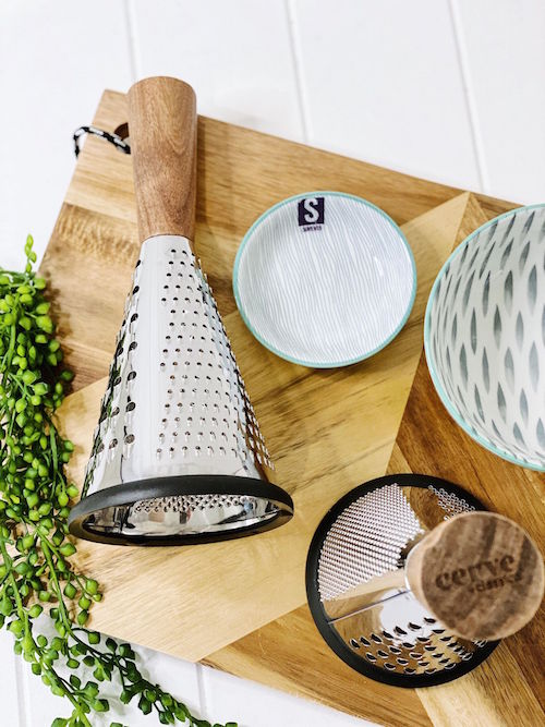 Make a statement in your kitchen with our Acacia and Stainless Steel Grater. A high quality Stainless Steel Grater that is both functional and beautiful with an Acacia wood handle. Non slip silicone base. 26cm. Shop online. | Bliss Gifts &amp; Homewares | Unit 8, 259 Princes Hwy Ulladulla | South Coast NSW | Online Retail Gift &amp; Homeware Shopping | 0427795959, 44541523