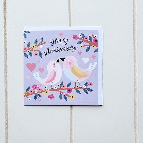 Help your loved one or a couple of Love Birds celebrate their Anniversary with our gorgeous Happy Anniversary Bird Greeting Card. Perfect for friends, family members or that special someone who you tied the knot with all those many years ago! Blank on the inside | Bliss Gifts &amp; Homewares | Unit 8, 259 Princes Hwy Ulladulla | South Coast NSW | Online Retail Gift &amp; Homeware Shopping | 0427795959, 44541523