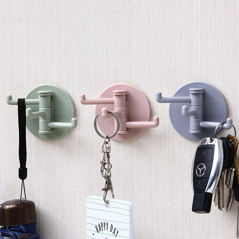 Self Adhesive Kitchen Wall Door Hook Key Holder Rack Towel Hanger Bathroom Rack Hooks