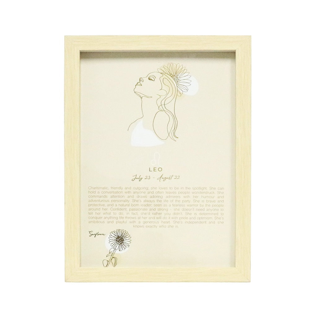 The Mystique Astrological Framed Prints feature whimsical and feminine illustrations combined with a pastel colour palette. The collection features 12x framed prints for each astrological star sign and gold foil detail for an elegant finished look.| Bliss Gifts & Homewares | Unit 8, 259 Princes Hwy Ulladulla | South Coast NSW | Online Retail Gift & Homeware Shopping | 0427795959, 44541523