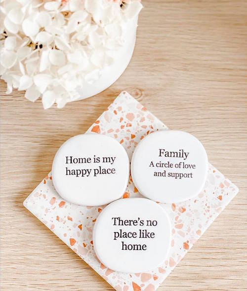 Make the journey of life even sweeter with our &quot;Family&quot; stamped ceramic magnet from the Life Magnet range. 5x5x0.5cm. Uniquely shaped. Unglazed verse. Shop online or instore. AfterPay available. Australia wide Shipping. | Bliss Gifts &amp; Homewares | Unit 8, 259 Princes Hwy Ulladulla | South Coast NSW | 0427795959, 44541523 