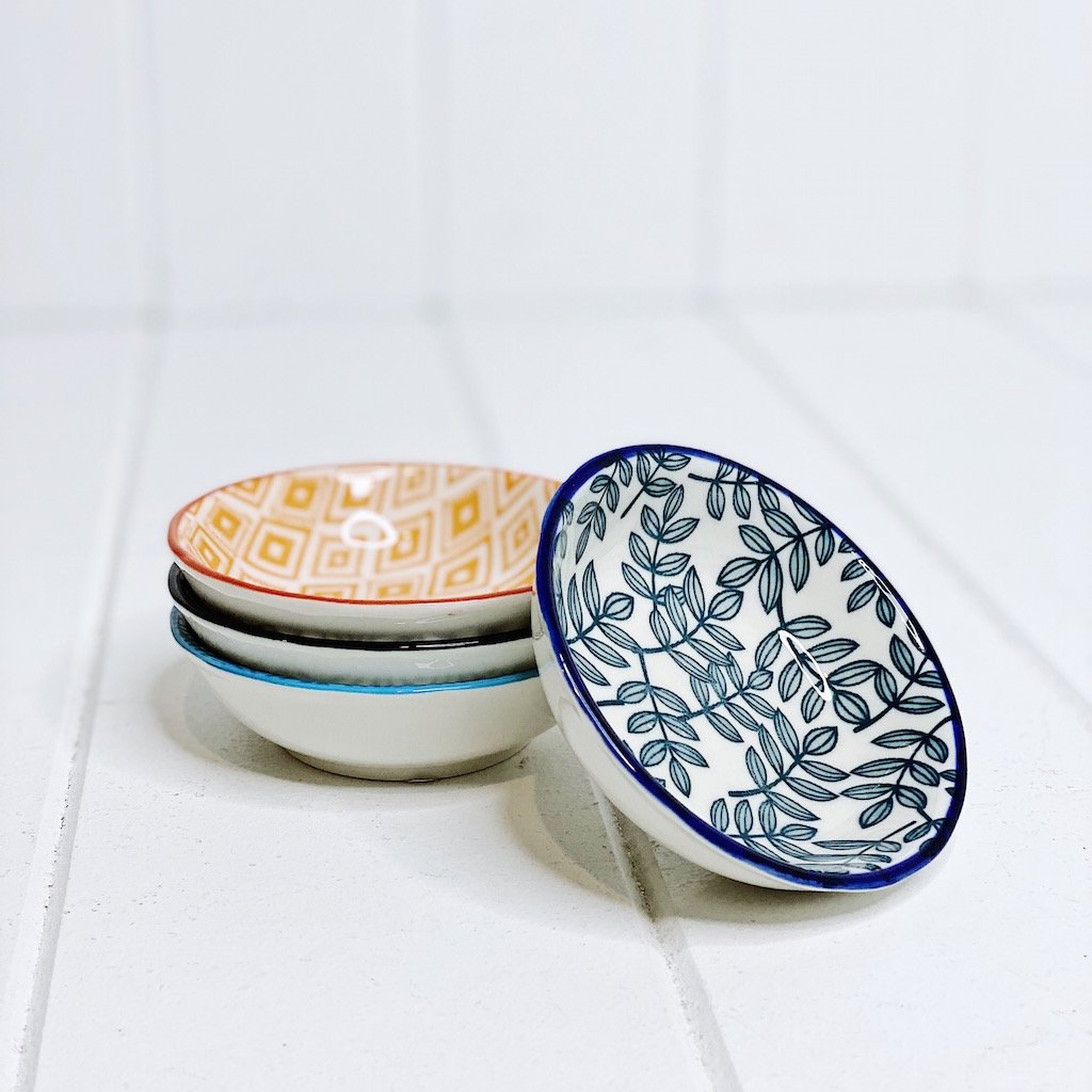Our Moroccan Style Condiment Dish Medium 9cmW x 2cmH, comes in a wide range of colours and patterns, great to mix and match to create your own unique Moroccan Style Dinnerware set. Commercial Grade quality. Patterns Picked at random. Shop online. AfterPay available. Australia wide Shipping | Bliss Gifts & Homewares - Unit 8, 259 Princes Hwy Ulladulla - 0427795959, 44541523