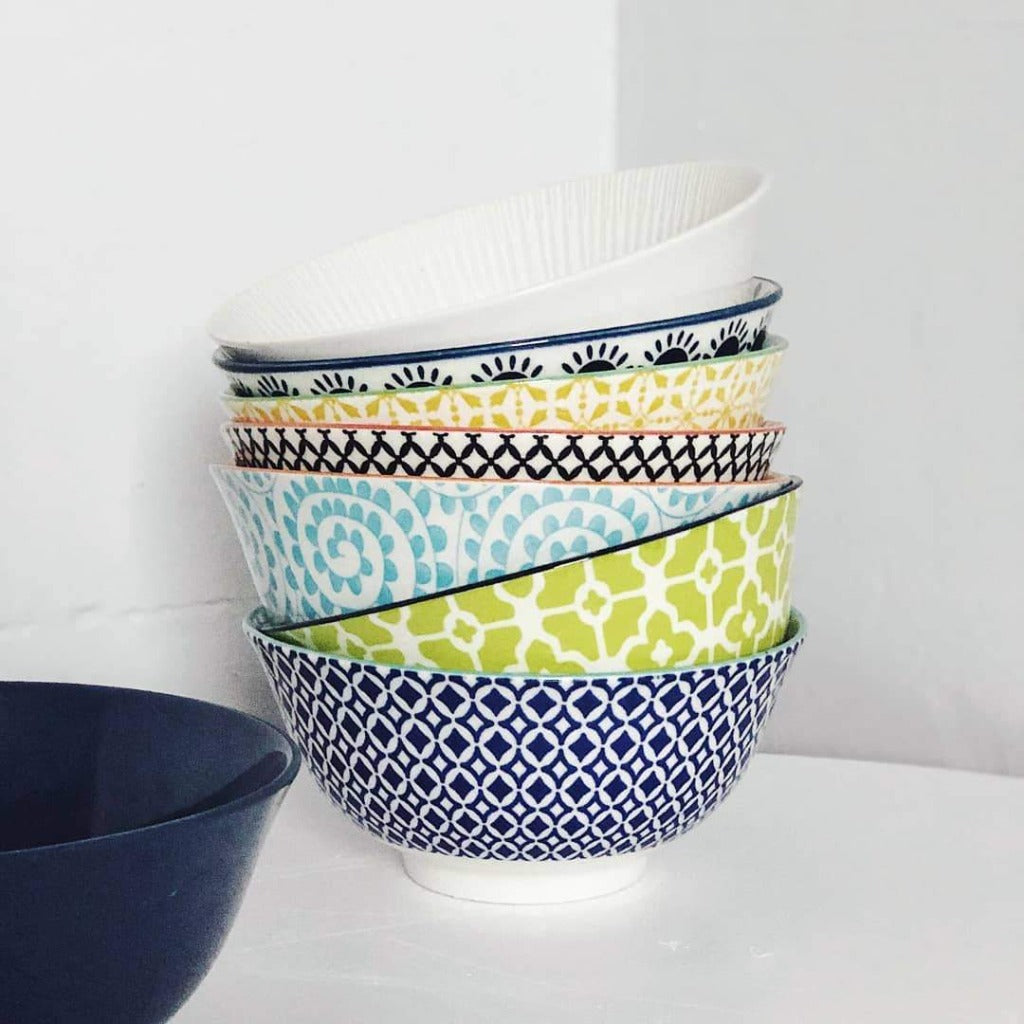 Moroccan Style Medium Bowl – perfect for cereal, porridge, entree soup or a serve of ice cream - Moroccan Style Dinnerware - Mix & Match - 15.5cmW x 6cmH - wide range of colours and patterns - Commercial Grade quality - Patterns Picked at random | Bliss Gifts & Homewares - Unit 8, 259 Princes Hwy Ulladulla - Shop Online - 0427795959, 44541523 - Australia wide shipping – AfterPay Available 
