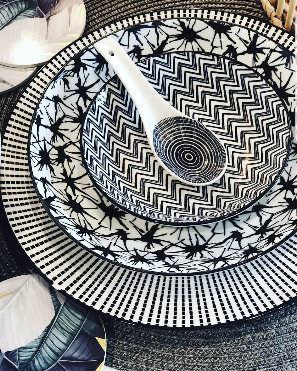Moroccan Style Ceramic Spoon - Moroccan Style Dinnerware - Mix &amp; Match - 13x4cm - wide range of colours and patterns - mix and match - Commercial Grade quality - Bliss Gifts &amp; Homewares - Unit 8, 259 Princes Hwy Ulladulla - Shop Online - 0427795959, 44541523 - Australia wide shipping
