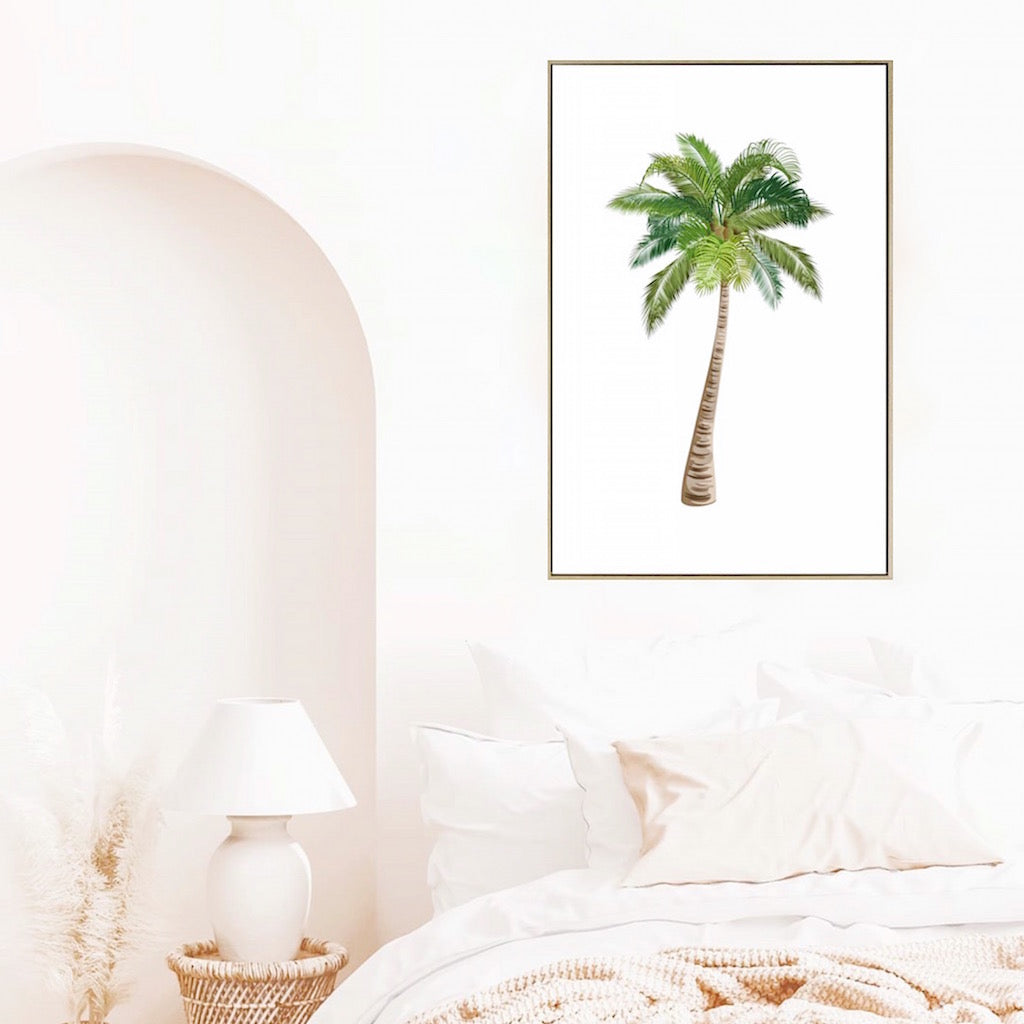 Our Palm Tree Canvas is the perfect addition to your tropical decor, with it&#39;s simple and minimal design. Let the canvas transport you to seaside breezes and balmy summer evenings. 4CM x 80CM x 1.20M.| Bliss Gifts &amp; Homewares | Unit 8, 259 Princes Hwy Ulladulla | South Coast NSW | Online Retail Gift &amp; Homeware Shopping | 0427795959, 44541523