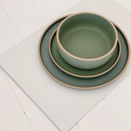 Stylish and sophisticated Textured Faux Leather Placemats - Features an embossed check pattern - Measures: 43x30cm - 4 colours available - Bliss Gifts &amp; Homewares - Shop Online - 44541523 - Australia wide shipping