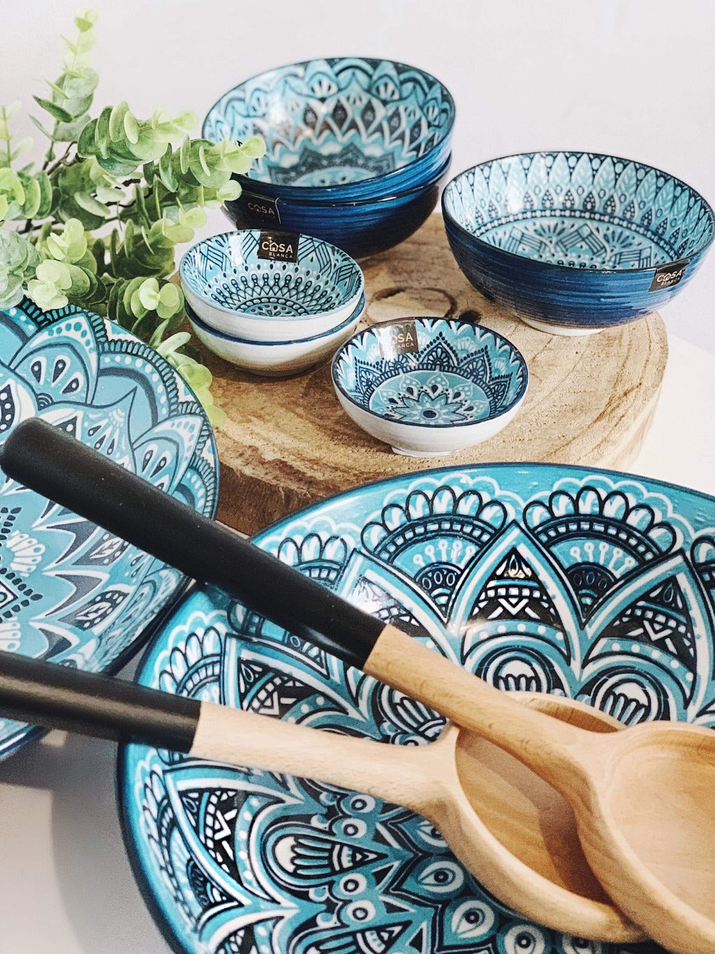 Bring the bright blue tones of the Mediterranean into your dining room with our Casablanca Dining collection - Rice Bowl. Beautiful pieces of serving ware that will have you entertaining for years to come. Shop online or instore. AfterPay available. Australia wide Shipping. | Bliss Gifts &amp; Homewares | Unit 8, 259 Princes Hwy Ulladulla | South Coast NSW | 0427795959, 44541523 