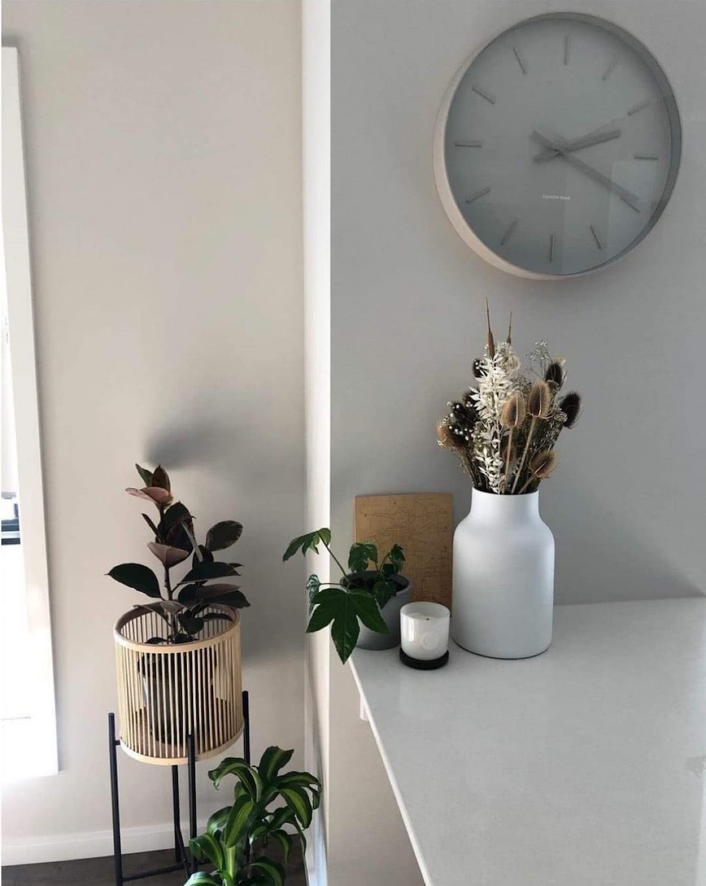 The RHYTHM Plant Stand by S&amp;P, features a metal base and a stunning natural bamboo basket creating interest and height to your favourite indoor plants. Large: 35x100cm Small:35x80cm. Stockist of S&amp;P products | Bliss Gifts &amp; Homewares | Unit 8, 259 Princes Hwy Ulladulla | South Coast NSW | Online Retail Gift &amp; Homeware Shopping | 0427795959, 44541523