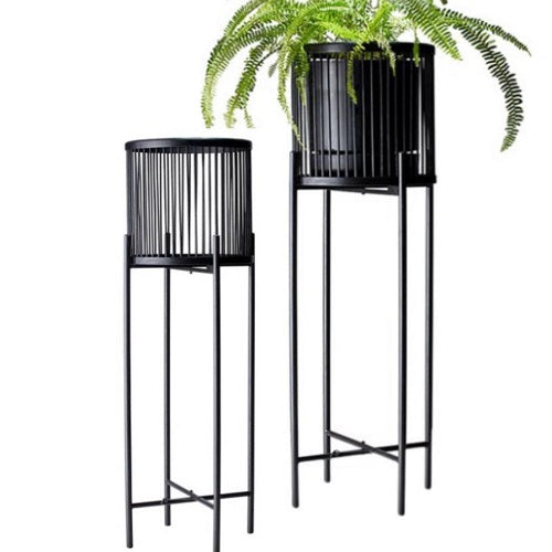 Rhythm Plant Stands - metal base - stunning black bamboo basket - Large: 35x100cm - Small: 35x80cm - Basket size: 31x31cm | Salt&amp;Pepper |Bliss Gifts &amp; Homewares - Unit 8, 259 Princes Hwy Ulladulla - Shop Online &amp; In store - 0427795959, 44541523 - Australia wide shipping 