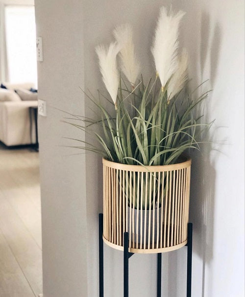 Rhythm Plant Stands - metal base - stunning natural bamboo basket - Large: 35x100cm - Small: 35x80cm - Basket size: 31x31cm | Salt&amp;Pepper |Bliss Gifts &amp; Homewares - Unit 8, 259 Princes Hwy Ulladulla - Shop Online &amp; In store - 0427795959, 44541523 - Australia wide shipping 